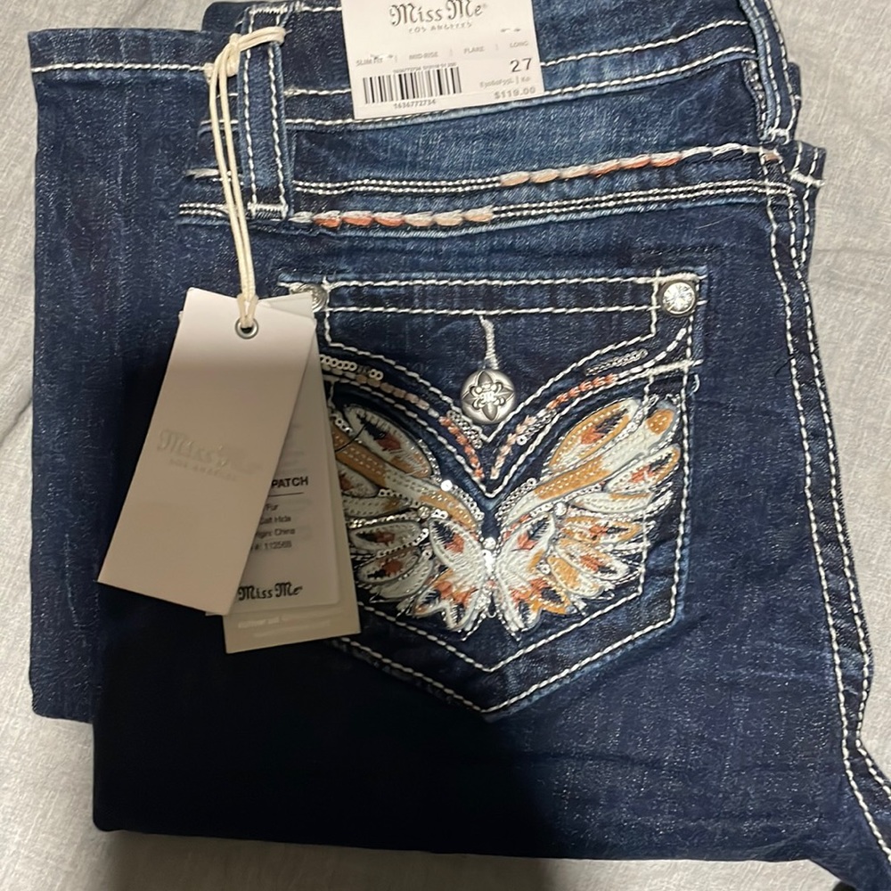 MISS ME BOOTCUT JEANS NEW